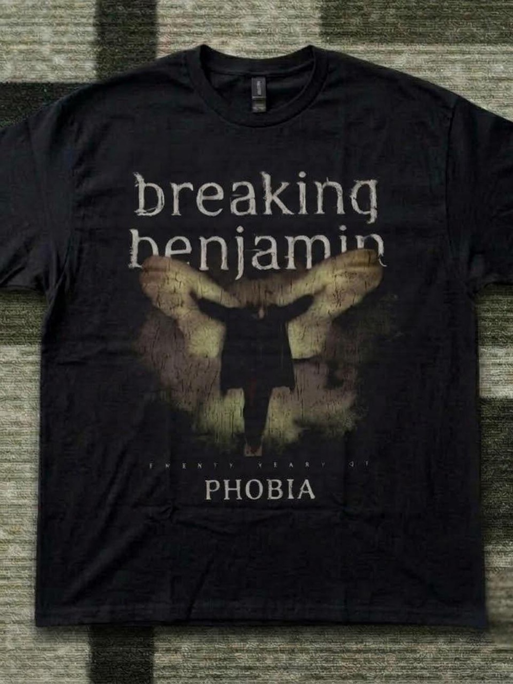 Gildan Black Breaking Benjamin 'Phobia' Graphic Tee